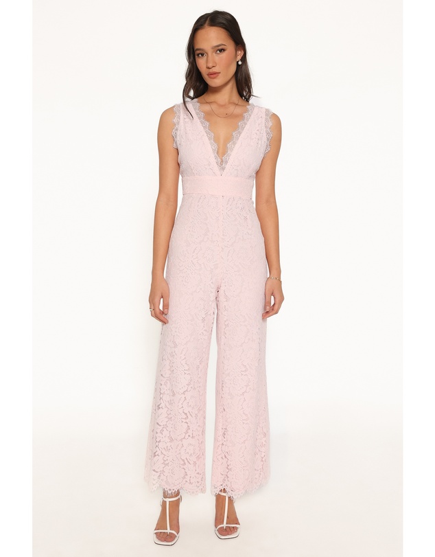 Petal & Pup - Eloise Lace Jumpsuit - Light Pink