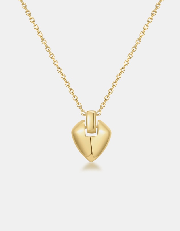 Ania Haie - Ania Haie Gold Shield Pendent Necklace