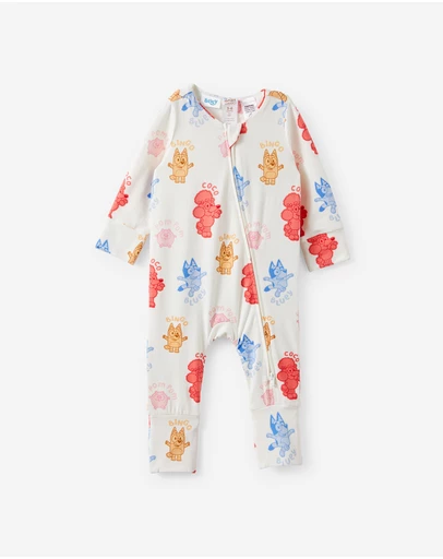 Cotton On Kids - Growie Long Sleeve Zip Romper - License