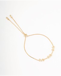 Lovisa - Gold Plated Pearl & Mini Butterfly Toggle Bracelet