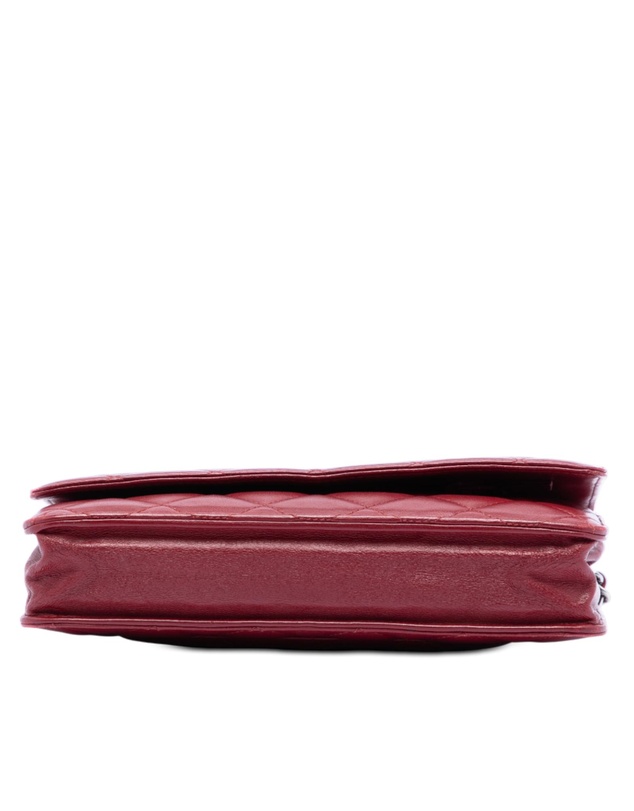 Pre-Loved by Azura Reborn - Pre-Loved CC Quilted Lambskin Wallet on Chain