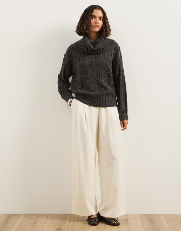 Atmos&Here - Zuri Cable Knit Sweater