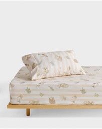 Linen House Kids - Bush Walk Fitted Sheet + Pillowcase Set