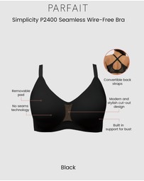 Parfait - Simplicity Seamless Wirefree Bonded Bra with Removable Padding
