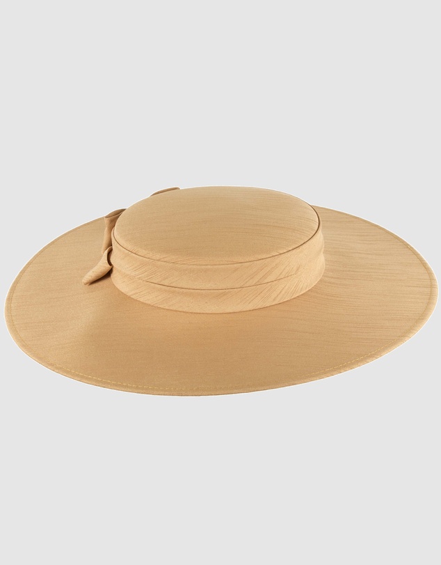 Max Alexander - Gold Wide Brim Boater Hat