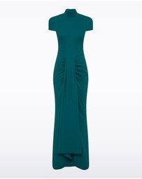 Carla Zampatti - Serpentine Crepe Cap Sleeve Gown