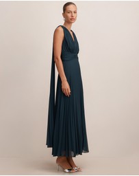 Forever New - Leia Pleated Cape Maxi Dress
