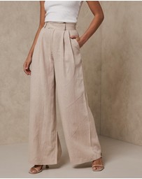 AERE - Linen Wide Leg Pants