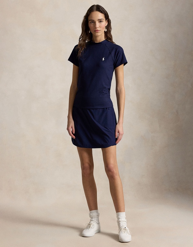 Polo Ralph Lauren - Ribbed Stretch-Blend Mockneck Polo