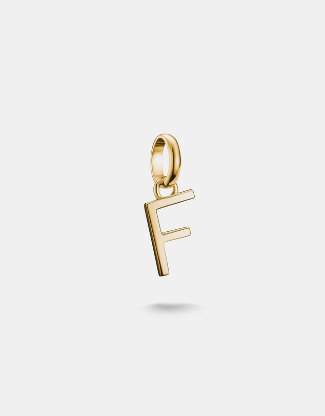 THOMAS SABO - THOMAS SABO Connect Charm letter F Gold