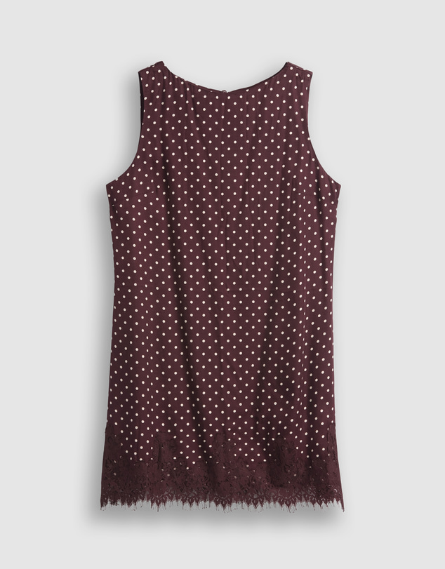 GAP - Sleeveless Shift Lace Hem Dress
