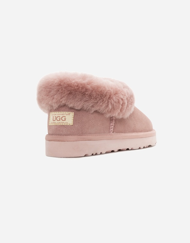 Ozwear Connection Uggs - Ugg Slippers Avery Unisex Premium Sheepskin Slippers Suede