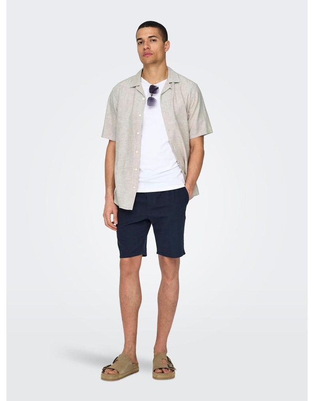 Only & Sons - Linus Linen Blend Shorts