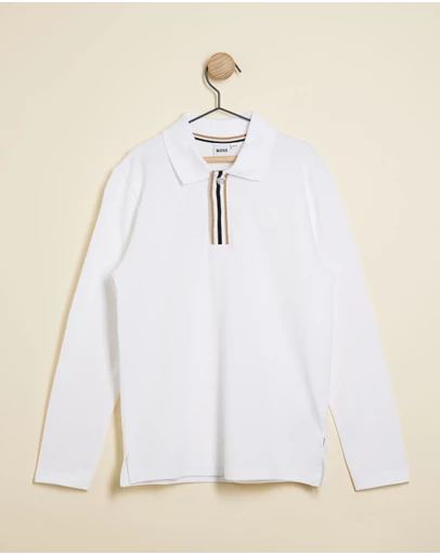 BOSS - Long Sleeve Polo - Kids-Teens