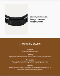 Fossil - Machine Black Bracelet