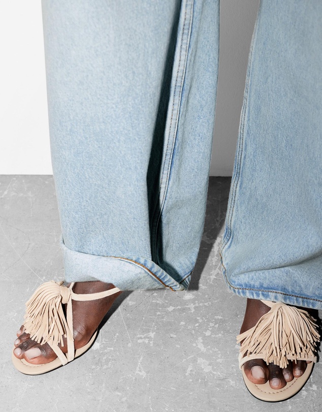 & Other Stories - Fringed Leather Sandals