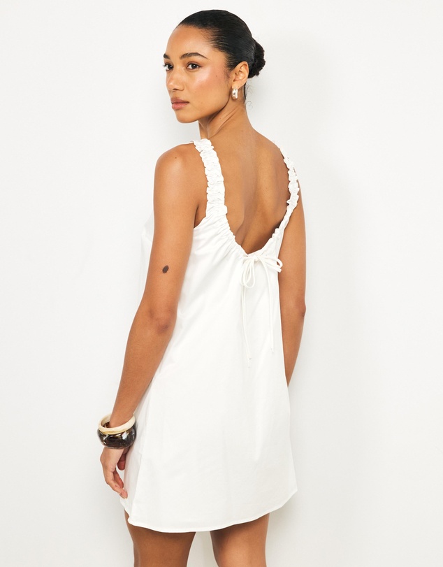 AERE - Vaila Cotton Mini Shift Dress
