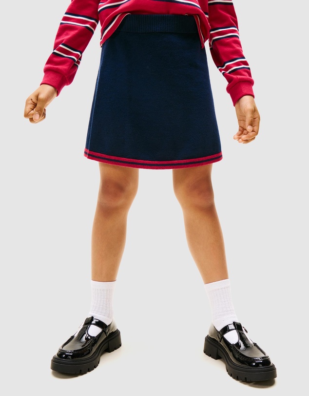 Tommy Hilfiger - Varsity Rib-Knit Mini Skirt - Teens