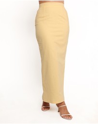 Petal & Pup - Meara Midi Skirt - Butter Yellow