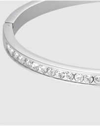 Rosefield - Crystal Silver-Tone Bangle