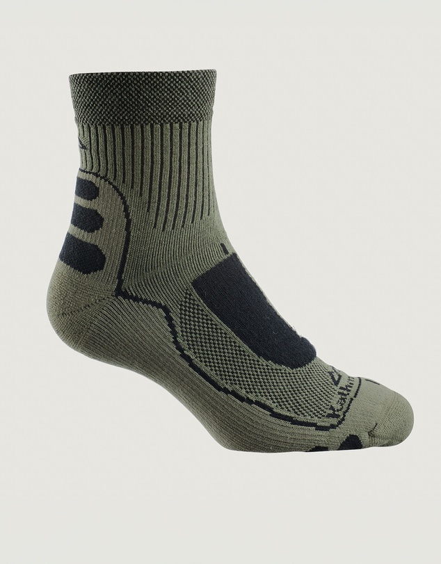 Kathmandu - NuYarn Ergonomic Quarter Crew Hiking Socks
