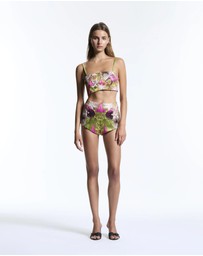 Muma World - Beaded Floral Canopy Hot Short