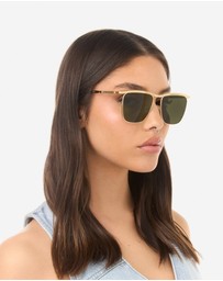 Hawkers Co - HAWKERS - Gold Juniper Green CALI Sunglasses for Men and Women UV400