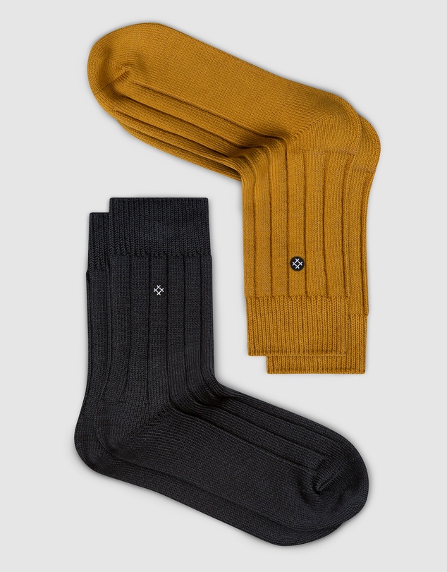 Sockdaily - Honey & Raven 2 Pack Quarter Socks