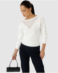 SACHA DRAKE - Chloe 3/4 Sleeve Knit Top