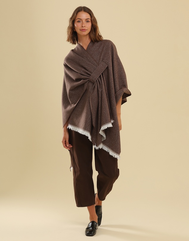 Morgan & Taylor - Concetta Poncho in Brown