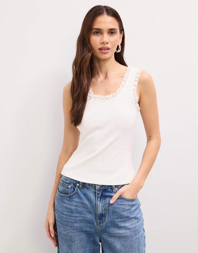 The Fated - Kaitlyn Frill Rib Tank