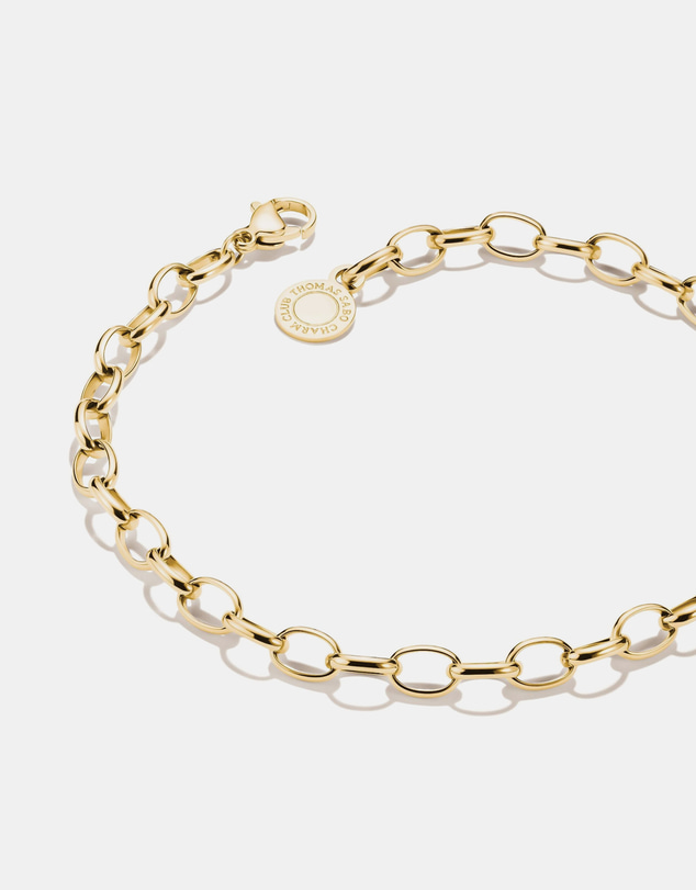 THOMAS SABO - Gold-Tone Stainless Steel Charm Club Anchor Chain Bracelet