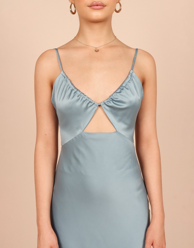Petal & Pup - Poppy Cut Out Midi Dress - Blue