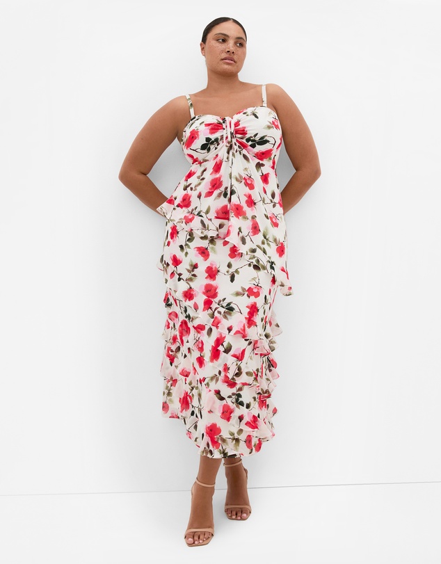 City Chic - Skai Fleur Print Top