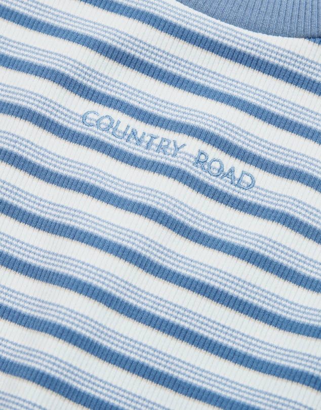Country Road - Short Sleeve Rib Oversized Bodysuit