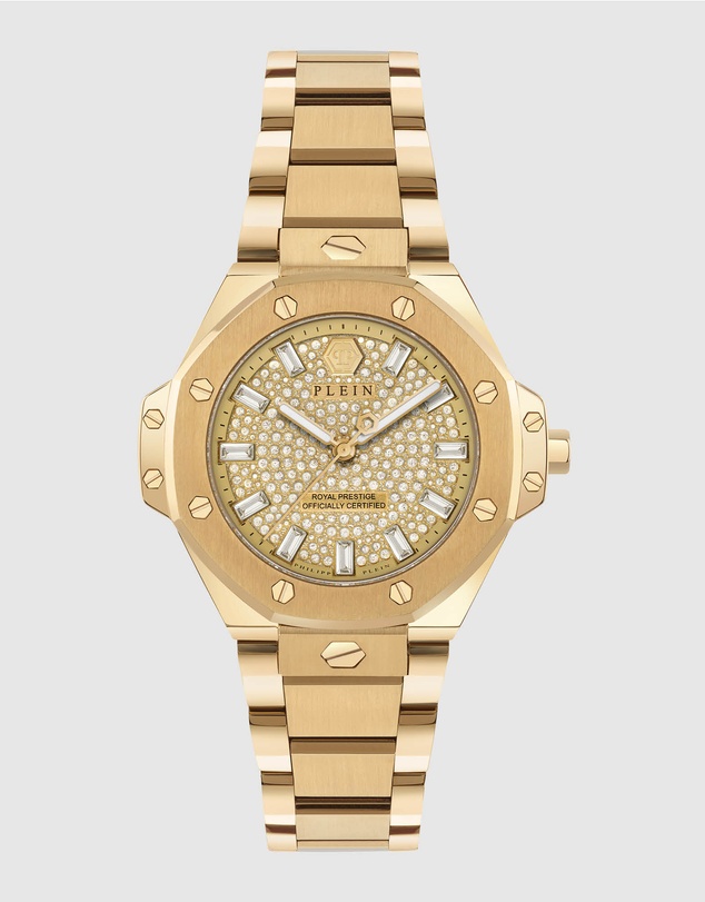 Philipp Plein - PLEIN ROYAL PRESTIGE 33mm Gold-Tone Analogue