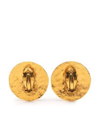 Pre-Loved by Azura Reborn - Pre-Loved Gold Plated CC Round 31 Rue Cambon Clip on Earrings