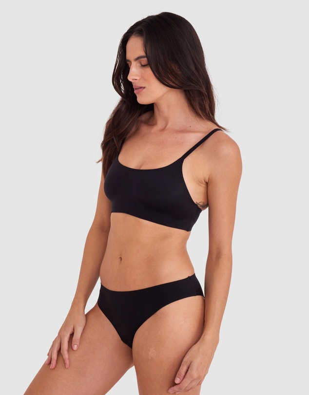 Bras N Things - Body Bliss Wirefree Scoop Bra - Black