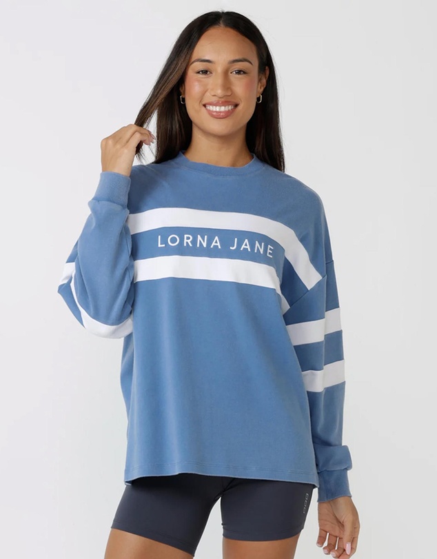 Lorna Jane - Campus Oversized Washed Lightweight Sweat