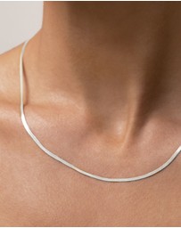 SAINT VALENTINE - Sphinx 2mm Snake Chain Necklace - Silver