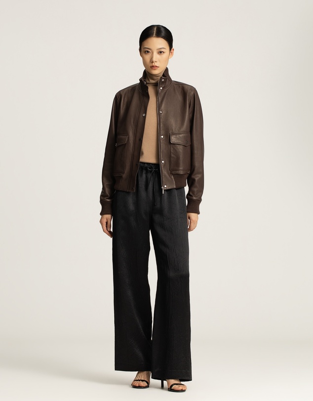 IDA+S - Nathi Goatskin Leather Bomber