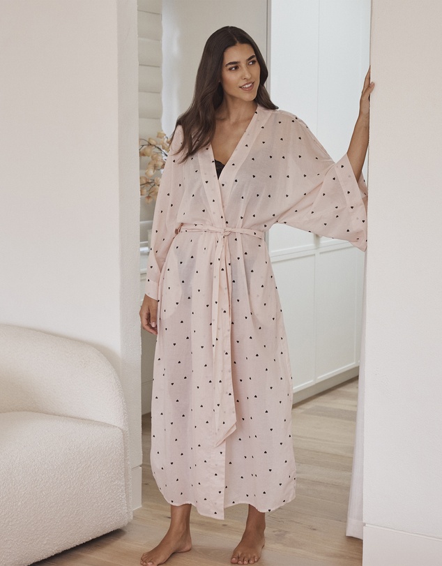Papinelle - Hearts Maxi Kimono Robe