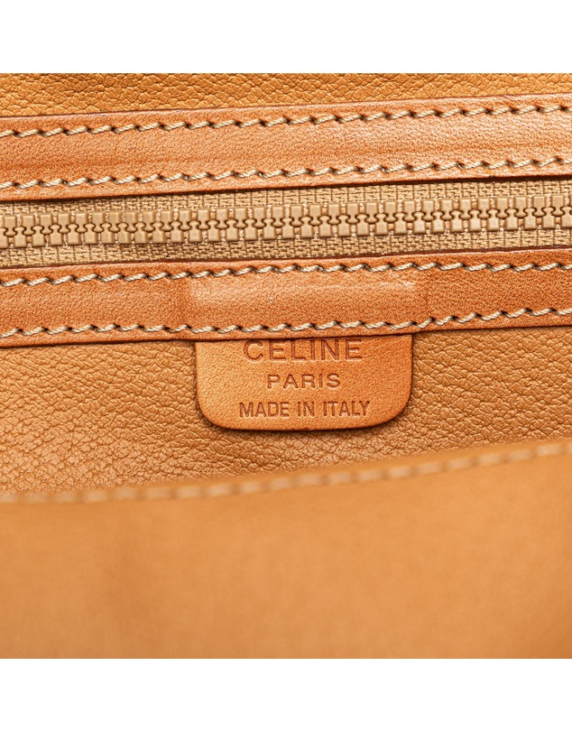 Pre-Loved by Azura Reborn - Pre-Loved celine Stylish Patterned Leather Shoulder Bag with Adjustable Strap and Handles