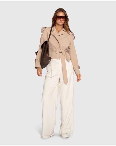 Belle & Bloom - Fast Car Cropped Trench