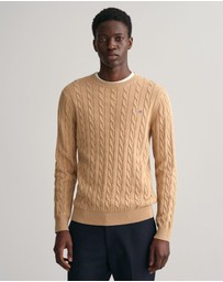 Gant - Cotton Cable Crew Neck Knit