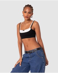 EDIKTED - Gracie layered bra top