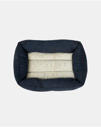 Mog & Bone - Bolster Dog Bed - Navy