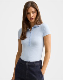 Forever New - Aaliyah Ribbed Polo Neck Top