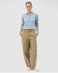 Oroton - Tailored Curved Leg Pants