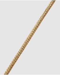 Kuzzoi - ICONIC EXCLUSIVE - Necklace Solid Basic Trend Modern 925 Sterling Silver Gold Plated